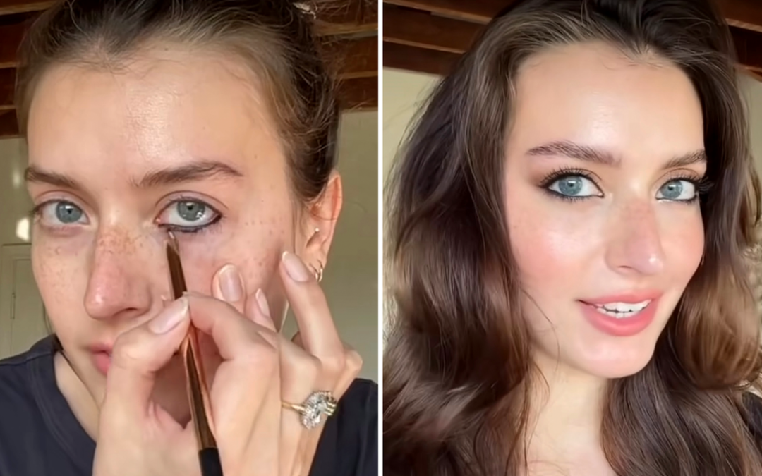 TikTok’s Latest Makeup Hack Is Putting On Eyeliner and Washing It Off