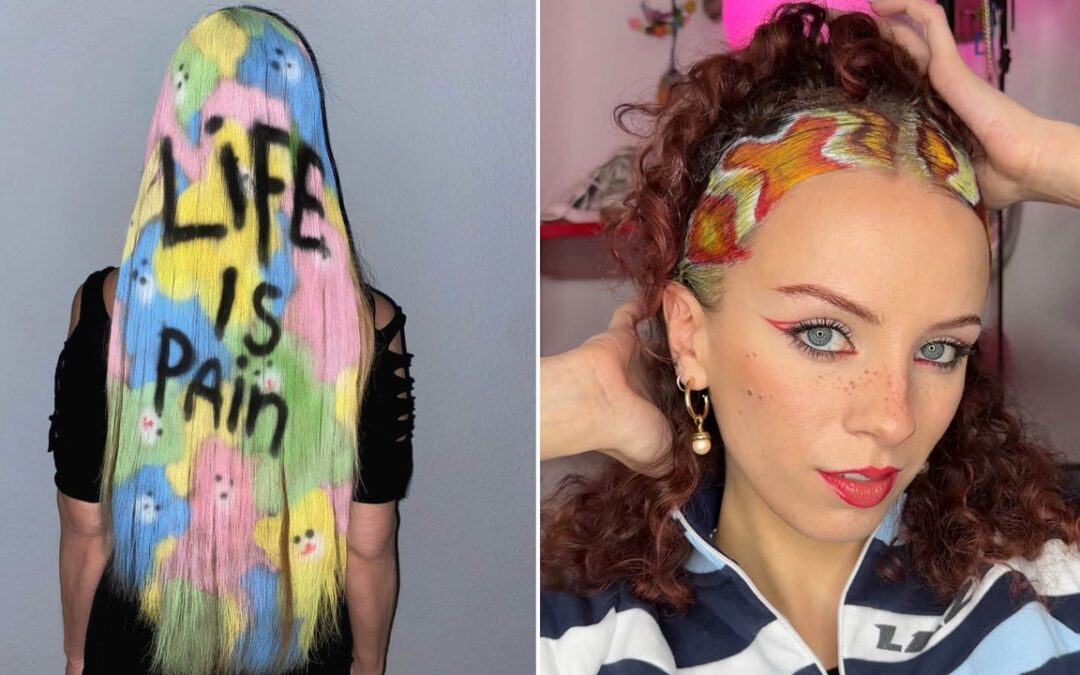 The Hair Painting Trend Is Our Kind of Modern Art