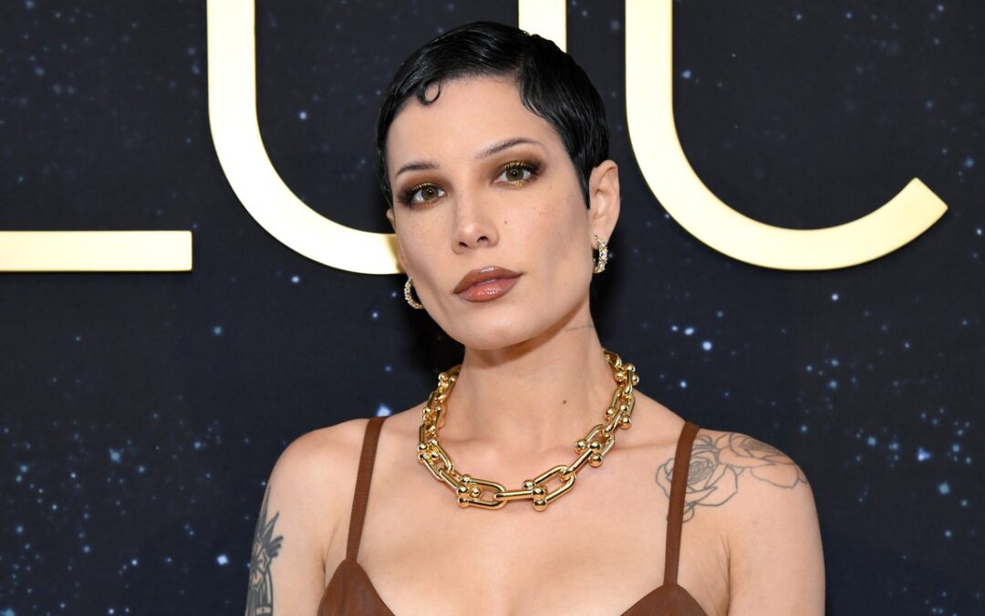 Halsey Wore a Ton of Faux Piercings and a Wild Makeup Look to Fashion Week — See Photo