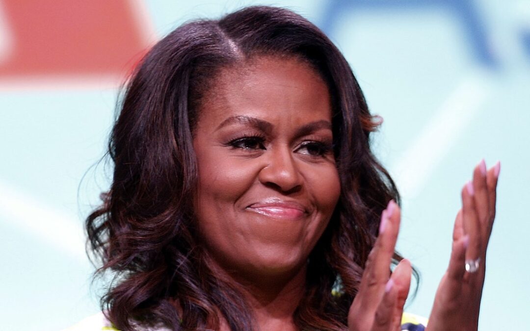 Michelle Obama’s Braided Updo Is So Intricate, I Can’t Tell Where It Begins or Ends — See Photos