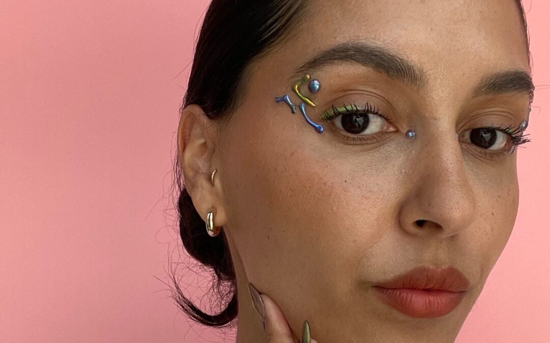 People on TikTok Are Using Hot Glue Guns to Create Graphic Makeup Looks — See Photos
