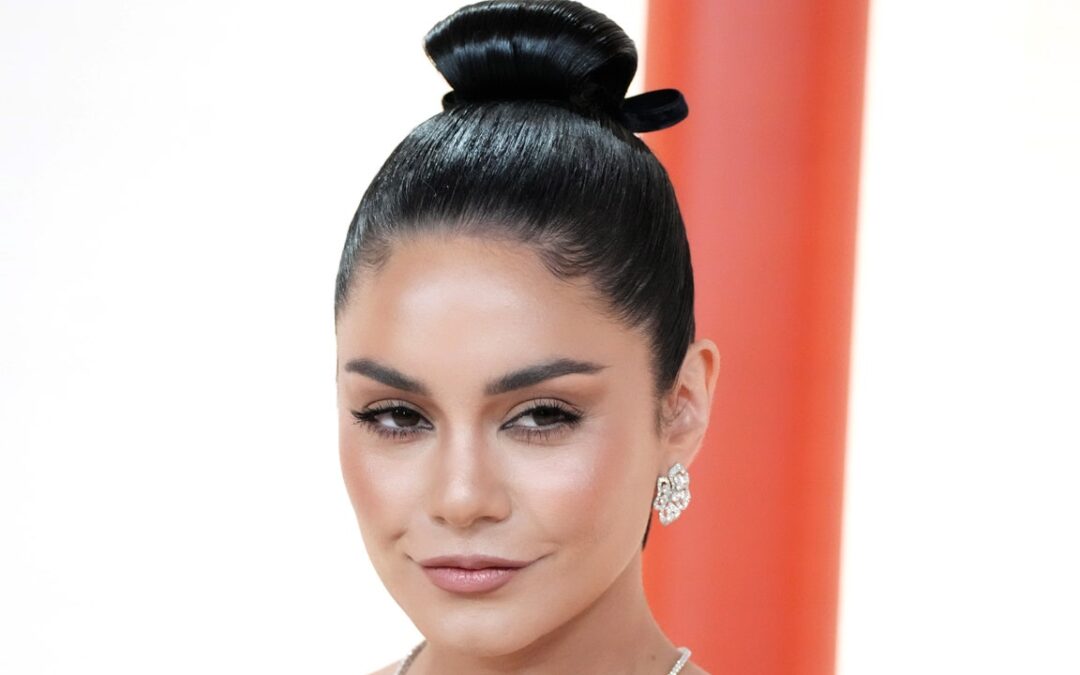 Vanessa Hudgens’s “Laser Light” French Manicure Is Putting Me In a Trance With Its Glow — See Photos