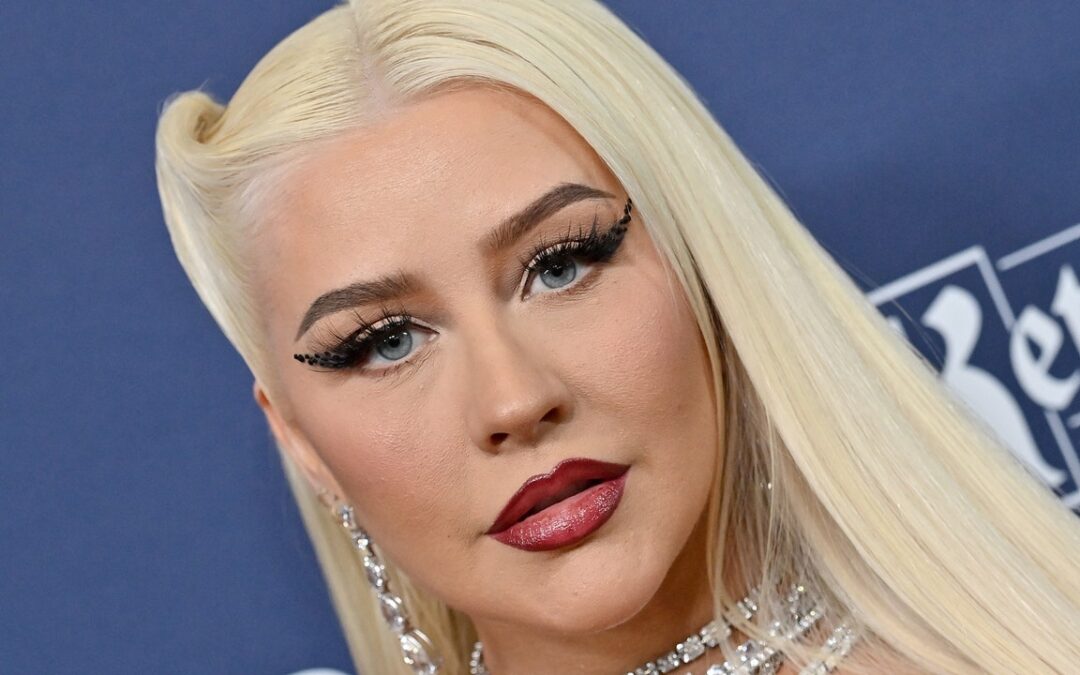 Christina Aguilera Is Clinging to Summer with This Bright Green Eye Makeup — See the Photos
