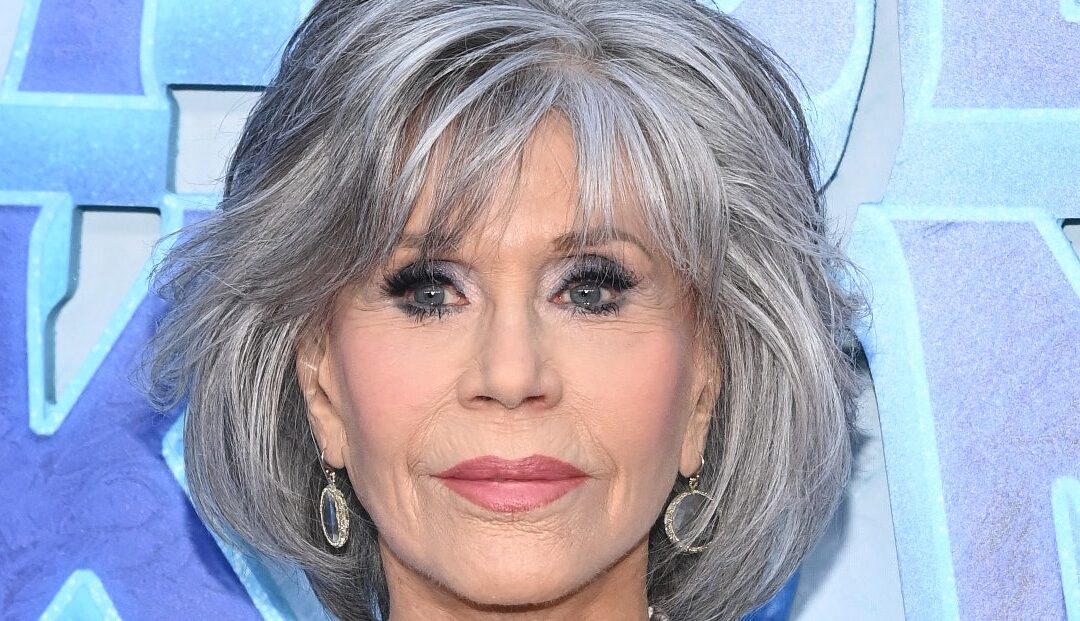 I Can’t Think of a Better Combo Than Jane Fonda’s Gray Hair and Red Lip — See Photos